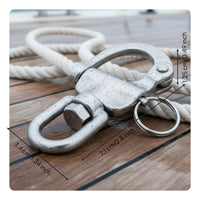316 Stainless Steel Swivel Diving Quick Release Hook Heavy Duty Quick Release Snap for Boaters, Sailors, Boating