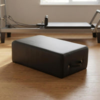 Pilates Support Box Wood Base Exercise Support Box Rounded Edges Exercise Block