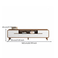 Low Profile TV Stand Modern Entertainment Console Wooden Media Cabinet with Storage Ergonomic Design Suitable for Living Room Apartment Entryway