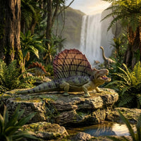 Dimetrodon Model Sturdy for Education Sail-Backed Dinosaur Toy Educational