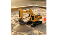 Wireless Control Digging Machine Flexible Digging Boom 6 Control Digging Machine Toy RC Digger Toy Illuminated Lights RC Tracked