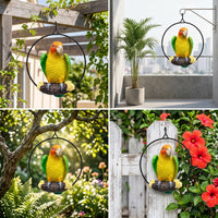 Hanging Parrot Tree Ornament Resin Craft Animal Sculpture