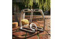 Peacock Stirrups Curved Stirrups Shiny Foot Support for Riders