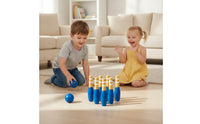 Wooden Bowling Set Durable Kids Bowling Set Game Toddler Indoor for Children, Playroom, Classroom