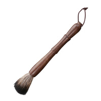 Teapot Brush for Kung Fu Tea Set, Pearwood/Ebony Handle, Flat Brush or Pen Style, Non-shedding Bristles