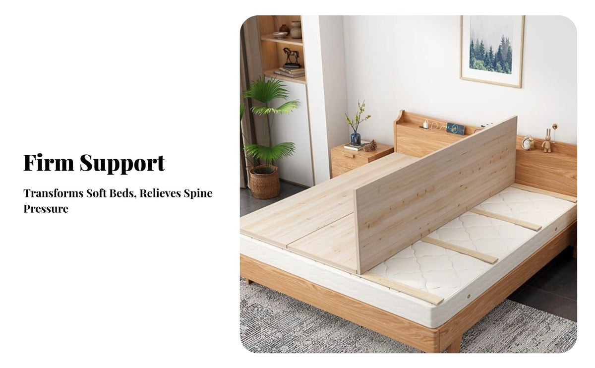 Under-Mattress Support System Thickened Planks rollable Slat Foundation Prevents Sagging Bed Base for Students, Homeowners, Guest Room, Home