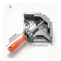 Corner Clamp with Hand Grip Aluminum Alloy 90 Degree Corner Clamp Adjustable