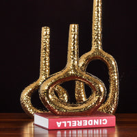 Abstract Retro Pattern Ceramic Sculpture for Home Decor