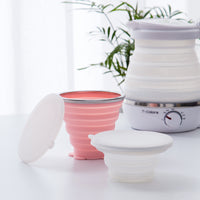 Collapsible Silicone Travel Cup for Hot and Cold Beverages - Portable & Reusable