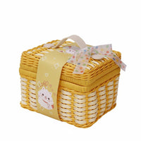 Woven Gift Box Rectangular Storage Bin Sturdy for Parties