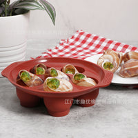 FCM认证硅胶蛋托escargot baking dish外贸焗螺盘西餐蜗牛盘烤盘