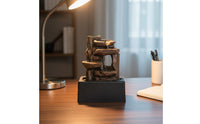 Desktop Water Feature Mini Rock Waterfall Decor Quiet Pump