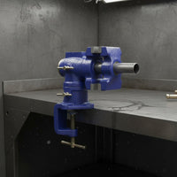 Rotating Clamp-on Bench Vise Anti-Slip Grip Hand Tool Steel Gripping Surfaces