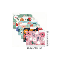 6 Pieces Folders with 1/3 Cut Tab Sturdy File Folder with Tabs Bulk for School