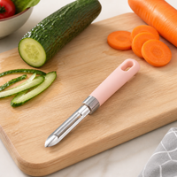 Multi-Purpose Kitchen Tool, Peeling Fruits and Vegetables with Julienne Function, Stainless Steel Blade, Ergonomic Non-Slip Grip