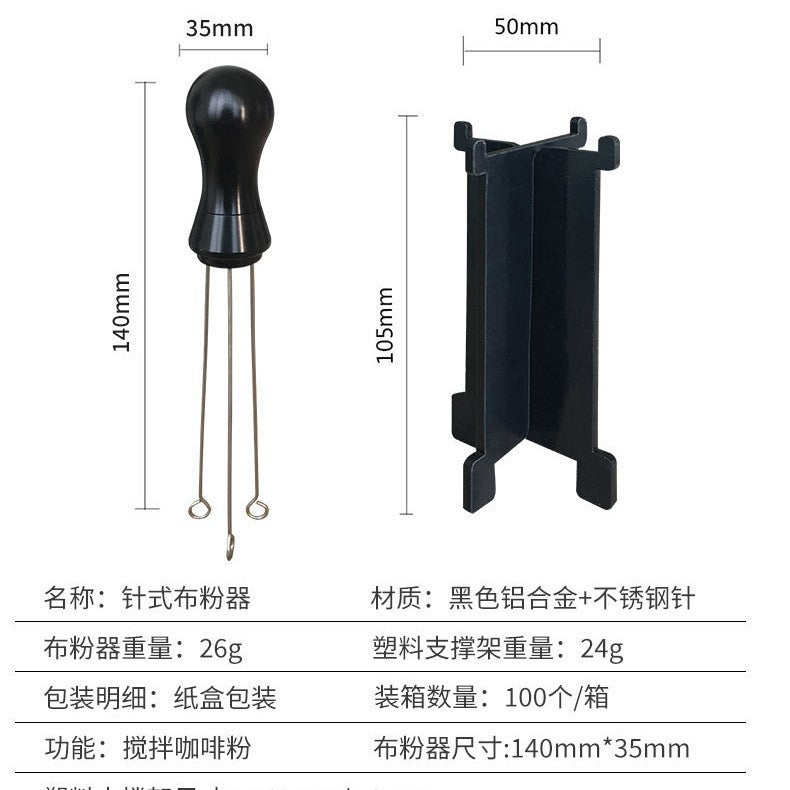 Blk 3-needle W Stand