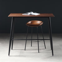Industrial Style Rectangular Bar Table Iron Art Dining Table Coffee Shop Milk Tea Shop High Foot Table Negotiation Table and Chairs