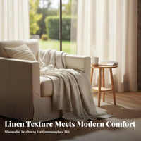 throughout the year Fringed Throw Blanket Thick Coverlet comfortable household Textile gentle feel for Homeowners, Gift Givers, Interior Decorators, rest Time, Bedroom, Sofa, Living Room