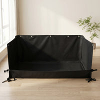 Hay Feeder with Raised Walls Leak Resistant Hay Feeder Mat Heavy Duty Holder for Bunnies, Guinea Pigs, Pet Enclosure