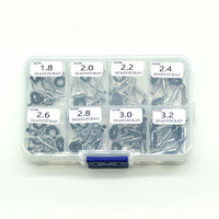 Fishing Rod Tip Guides with Box, DIY Rod Building Repair Kit, Stainless Steel Ceramic Eyelets for Spinning Casting Rods