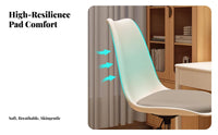 Ergonomic Computer Chair Effortless Rolling Casters for Student Dormitory, Teens