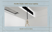 Adjustable iron pendant for dining