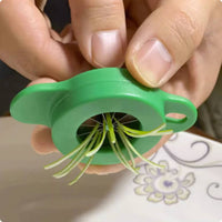 Scallion Shredder Round Opening Stainless Steel Compact