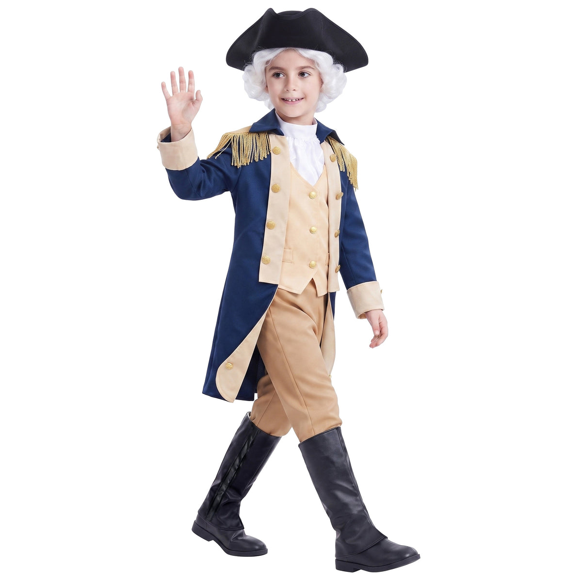 Independence Day President Costume Cosplay Medieval Role-Play Kids Performance Halloween Party Outfit