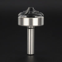 Metal Body Flush Trim Router Bit Compact Bottom Bearing Trim Bit Round Profile Woodworking Tool Silver and Black for Shaping