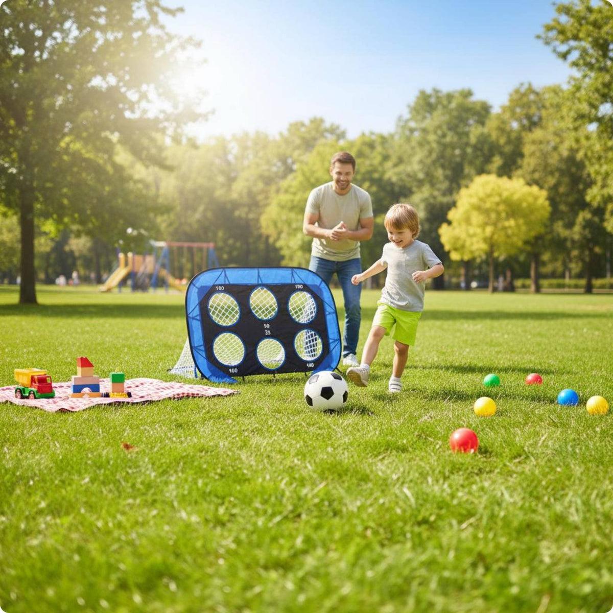 Foldable Soccer Practice Net Detachable Foldable Football Fast Setup Setup for Kids