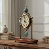Retro Wooden Timepiece Decorative Home Decor Roman Numerals