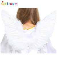 Girls' Playful Angel Halloween Costume Dress for Masquerade and Stage Performance