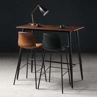 Industrial Style Rectangular Bar Table Iron Art Dining Table Coffee Shop Milk Tea Shop High Foot Table Negotiation Table and Chairs