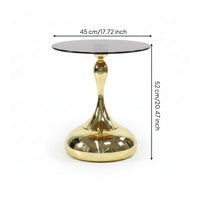 Home Furniture Metal Pedestal Bedside Table for Bedroom