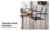 Metal Frame Armchair Modern & Design Dining Chair Versatile Use Ergonomic Design for Adults, Living Room, Home Office