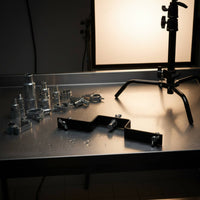 2 Pieces Photography Stand Hook Easy to Install Light Stand Adapter Bracket