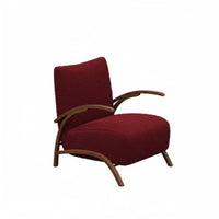 Upholstered Leisure Chair French Retro Sculptural Armchair Cream Aesthetic Comfortable for Readers, Adults, Bedroom