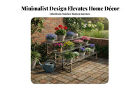 Tiered Plant Stand Multitier Design Garden Supply Indoor and Outdoor Use