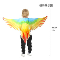 Kids Parrot Wings Cape and Headband Set for Halloween Cosplay