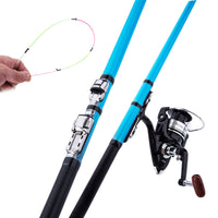 Carbon Fiber Raft Fishing Rod Set with Soft Tail for Ice Fishing and Shore Casting