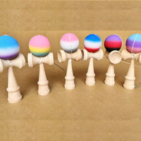 Beech Kendama Skill Ball Toy with Elastic Paint