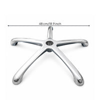 Curved Arms Five-Leg Chair Base Reinforced Office Chair Base Stable