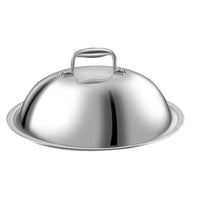 304 Stainless Steel Pot Lid 28/30/32/34cm High Dome No Rivets One-Piece