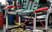 可折叠多层工具车