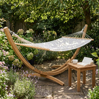 Hammock Bed with Stand Curved Curved Hammock with Stand Weather-Resistant Lounge Chair for Adults, Garden, Poolside, Backyard