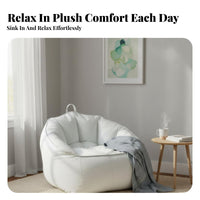 Pear-Shaped pouch Chair Stain-Resistant Floor Seating Comfortable Space-Saving for children, Bedroom, Balcony, Home Theater
