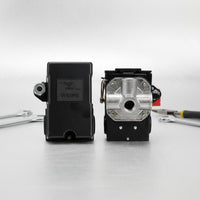 Red Handle Air Compressor Pressure Switch 90-125 PSI 4 Port Pressure Control Switch Pneumatic Component