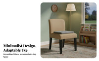 Removable and cleanable Cover Lowrear Upholstered Chair Minimalist Design Upholstered Side Chair Easy Assembly Dining Room Seat for Restaurant Owners, Homeowners, Interior Designers, Cafe, Kitchen, Home Office, Bedroom