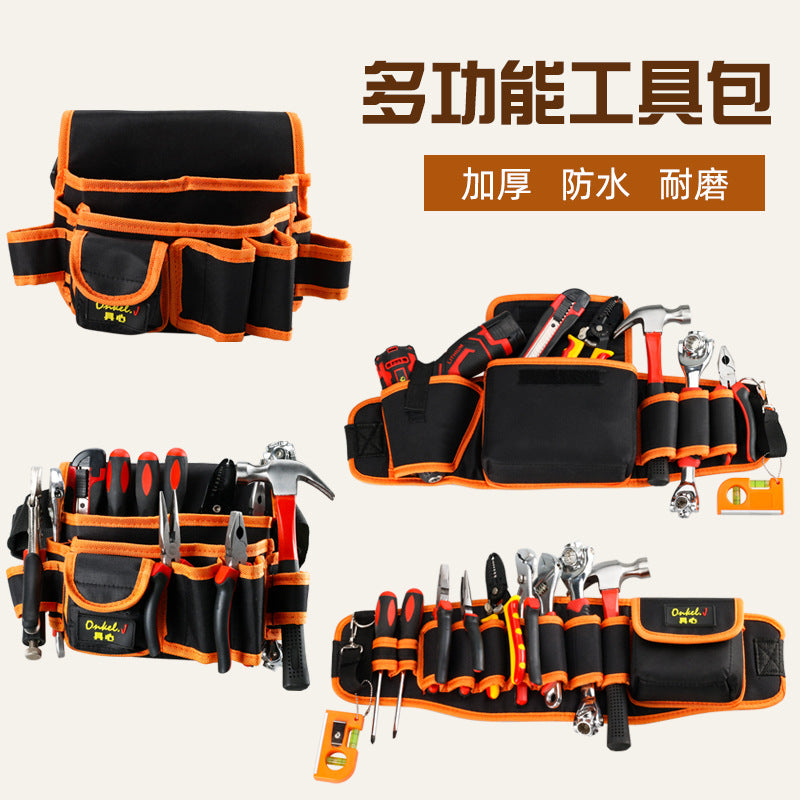 Canvas Tool Waist Bag for Electricians and Carpenters