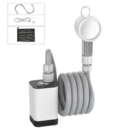 Portable Shower Pump 5200 mAh, Brushless Rechargeable, Indoor and Outdoor Use, No Installation Required